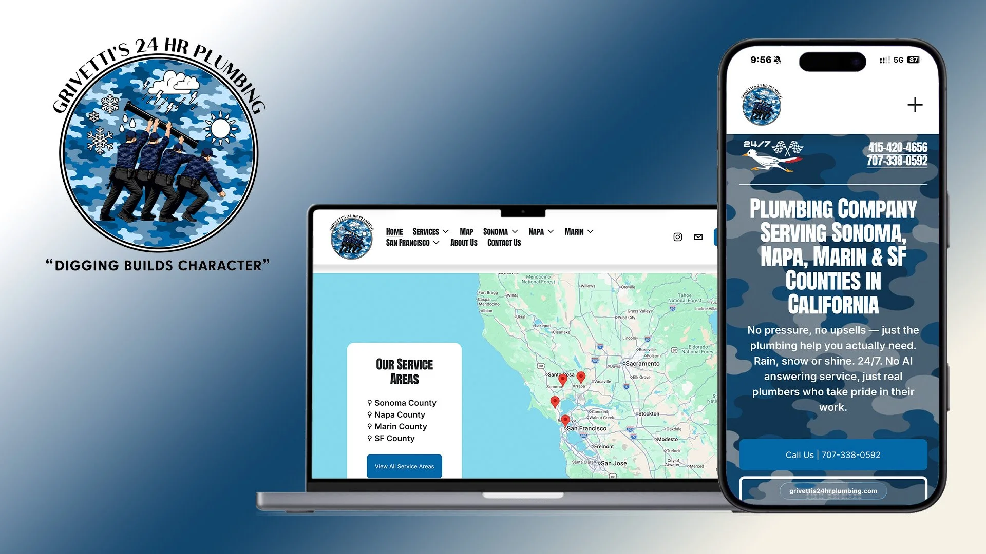 Website design and showcase of Grivetti's