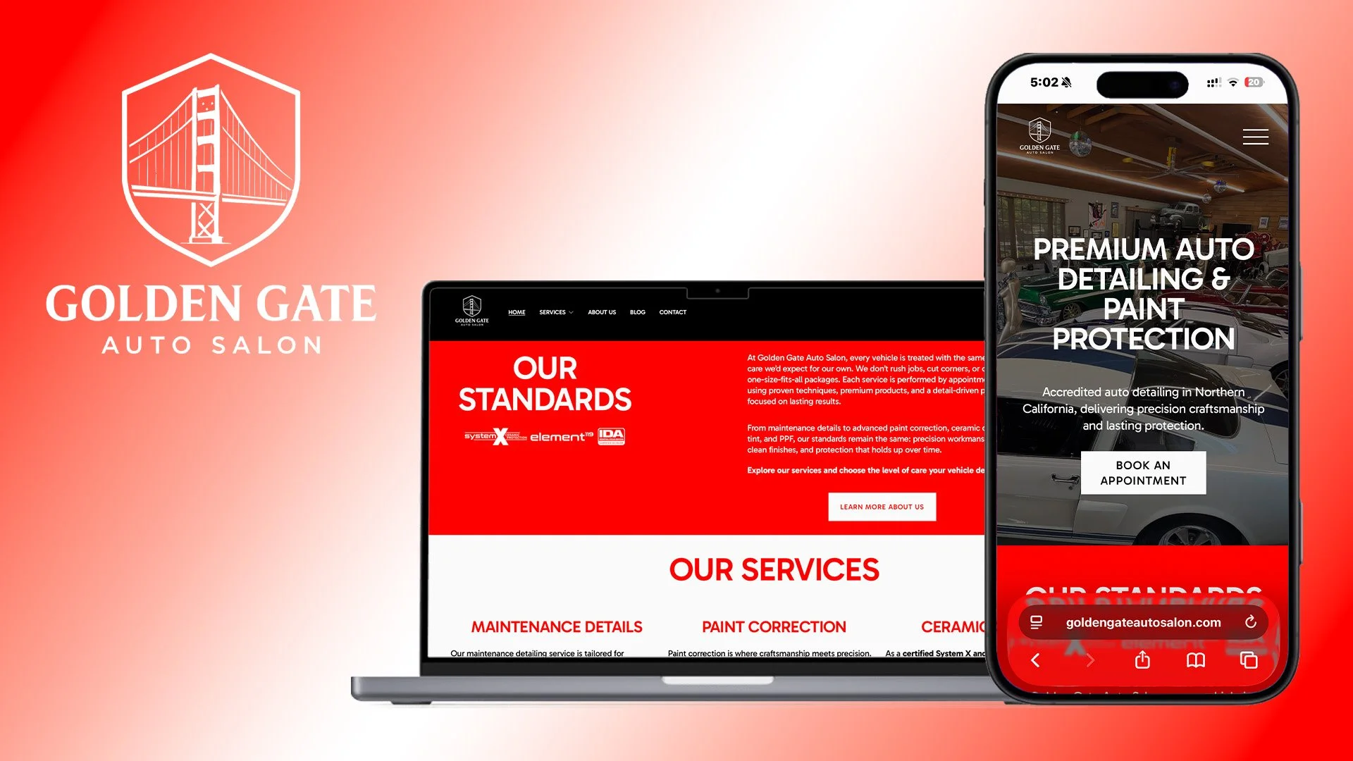 Showcase for Golden Gate Auto Salon.