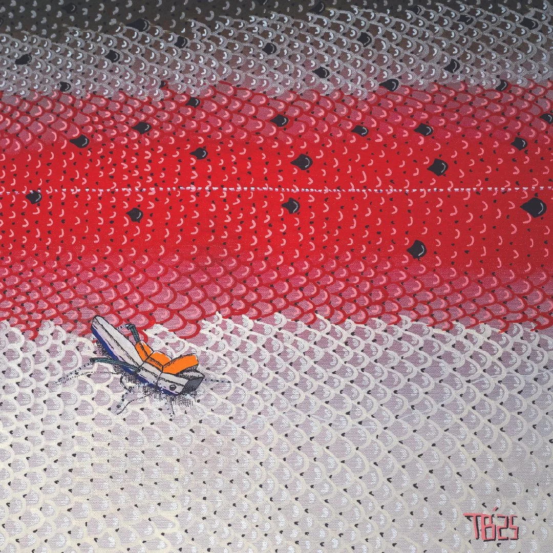 Flank-N-Fly - Hopper Rainbow - Giclee Print