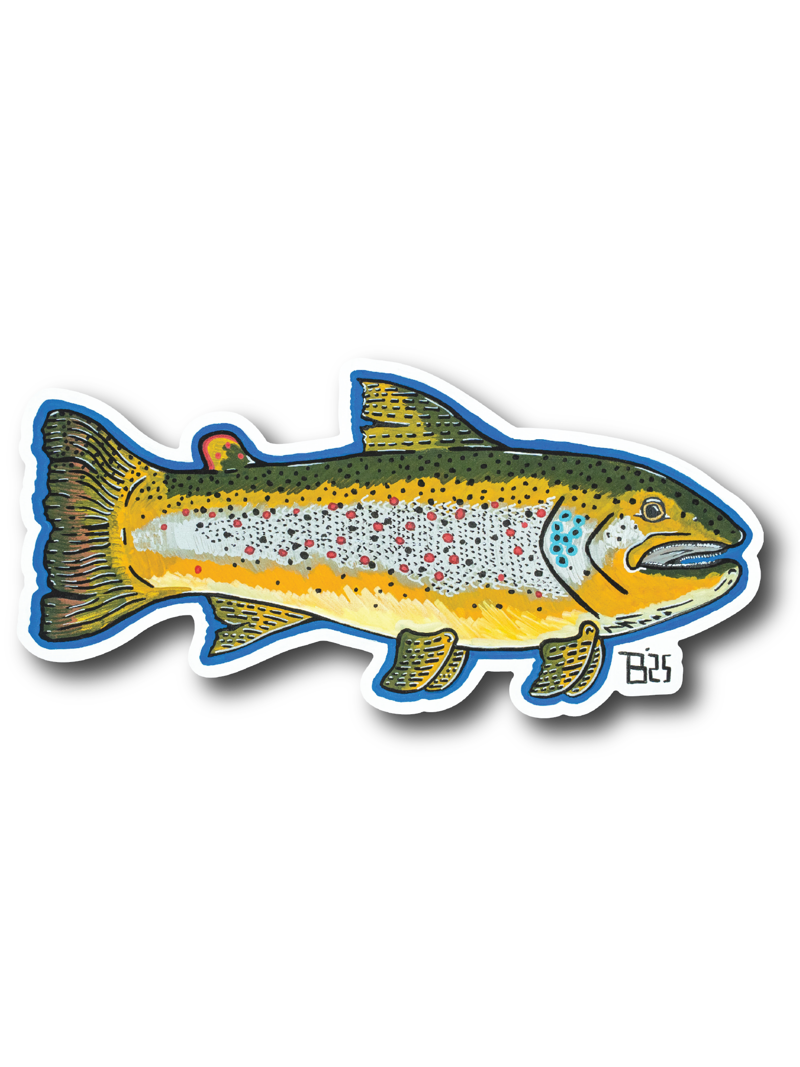 Bitterroot Brown Trout Sticker