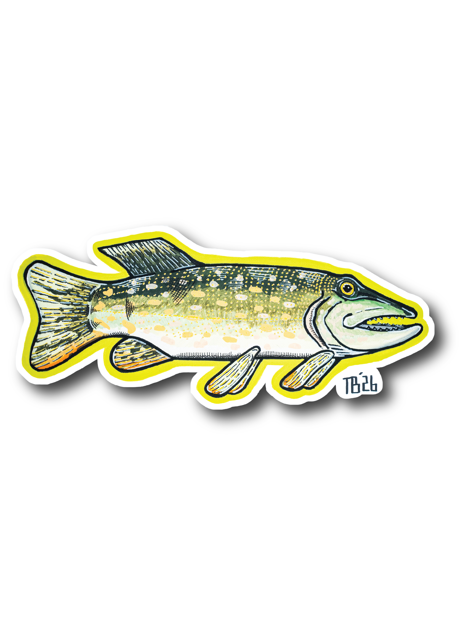 Clark Fork Northern Pike Sticker