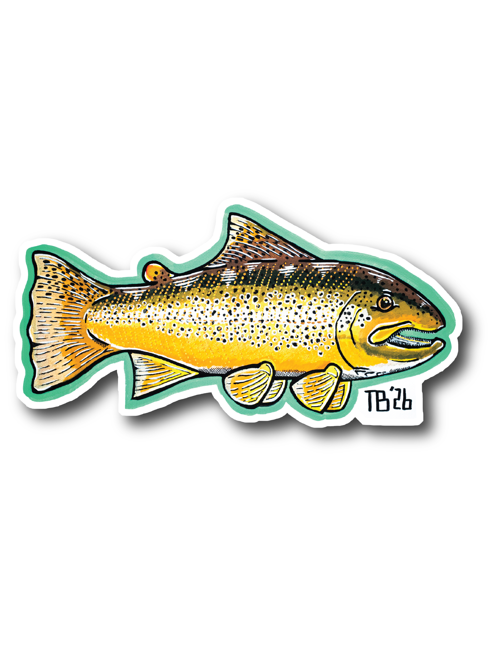 Big Hole Brown Trout Sticker