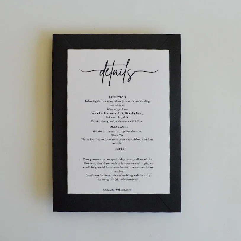 Precious Information Card  