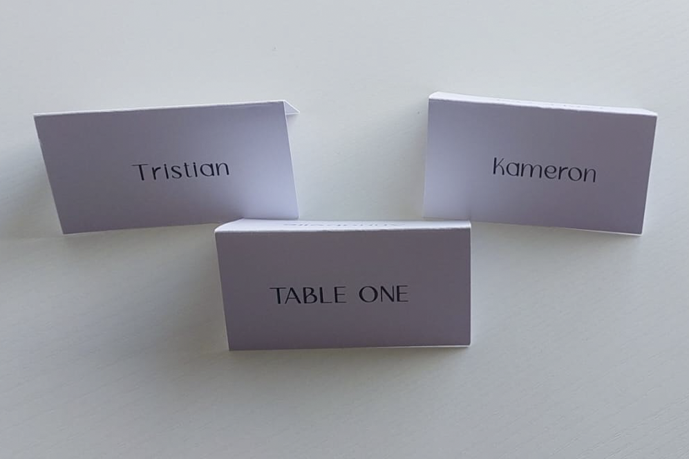 Grace Tent Place Card 