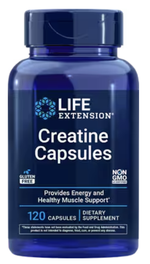 Life Extension, Creatine Capsules, 120 Capsules