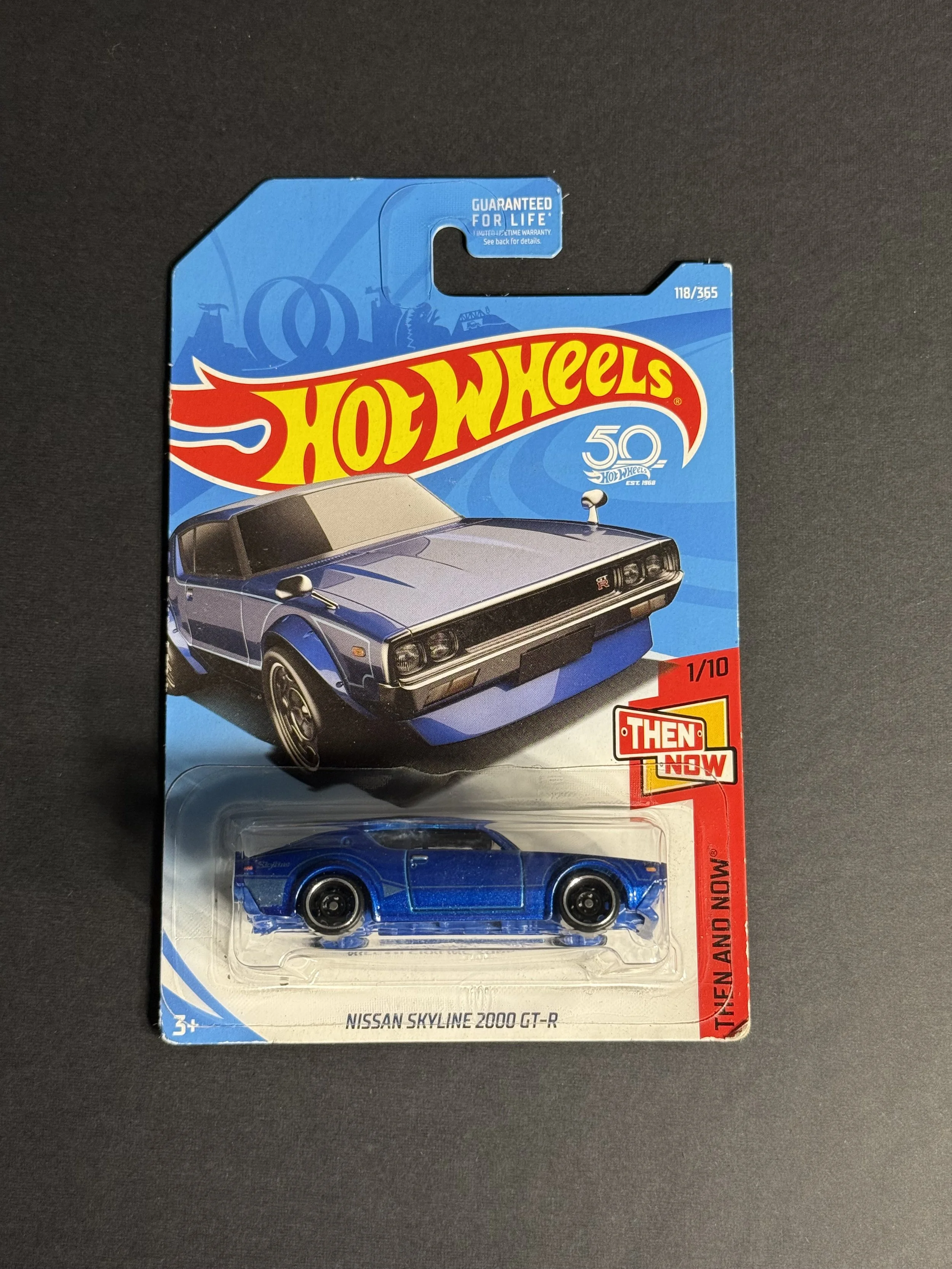 Blue Nissan Skyline 2000 GT-R