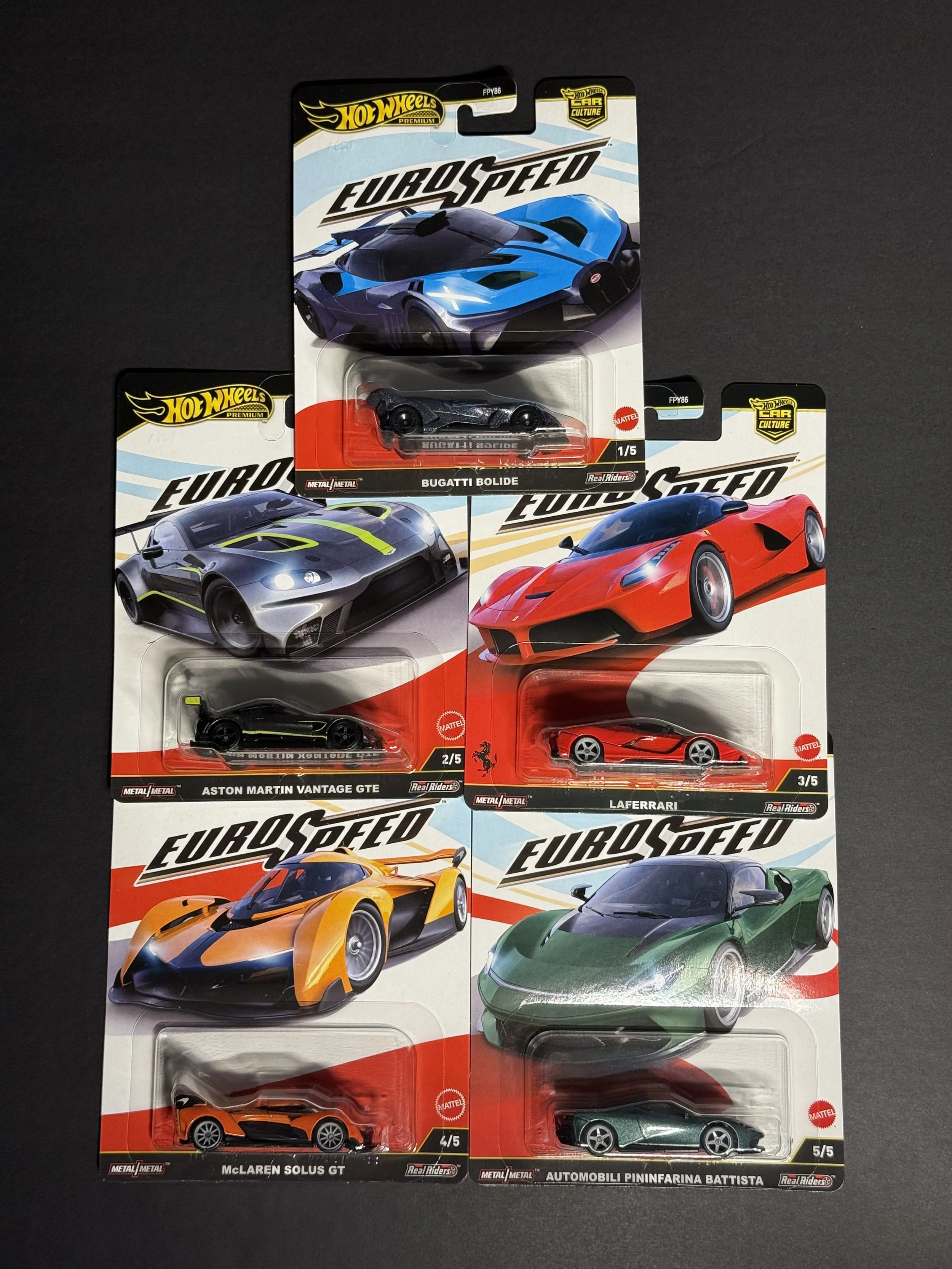 Euro Speed Set of 5 cars