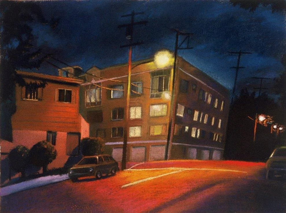"Small Trees" pastel on paper 19" x 25" 1995