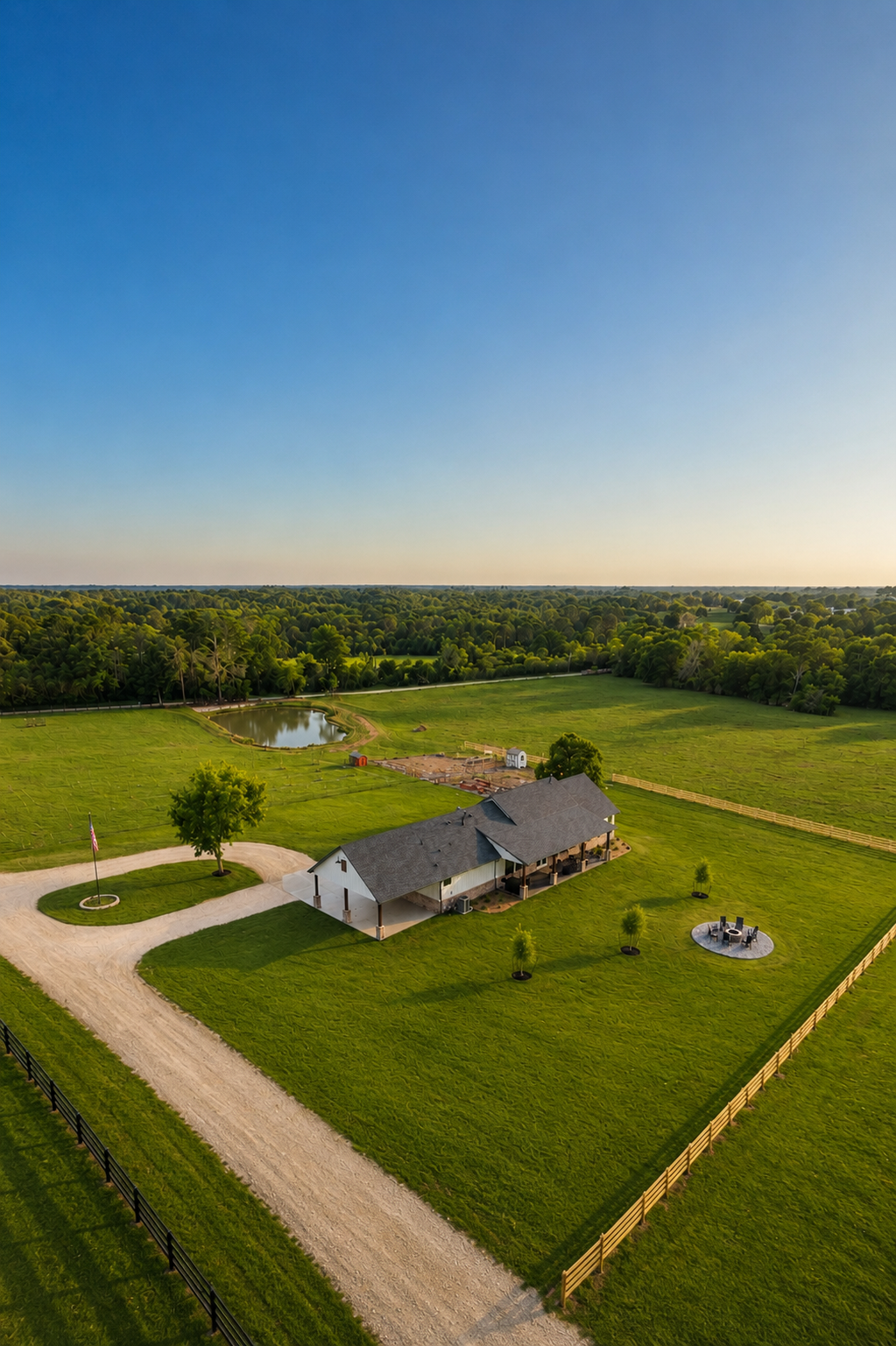 Navasota Ranch Drone shot.