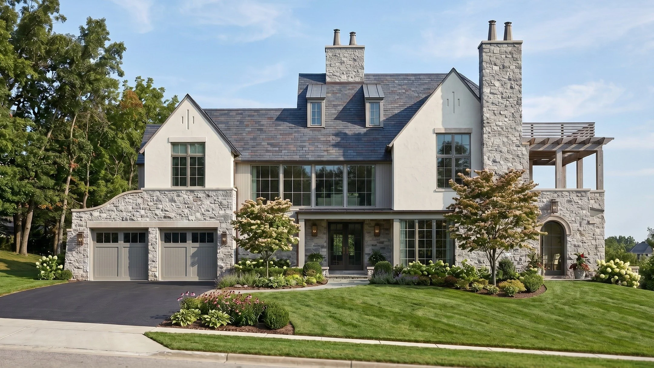 A timeless custom home designed for everyday living. Clean lines, natural materials, and thoughtful details throughout.

#customhome #architecture #dreamhome #newconstruction #residentialdesign