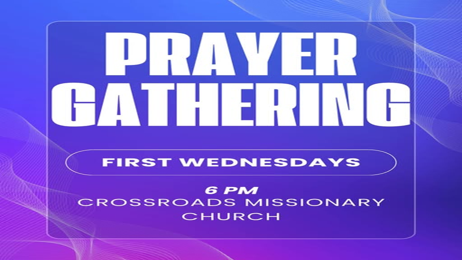 Family Prayer Night