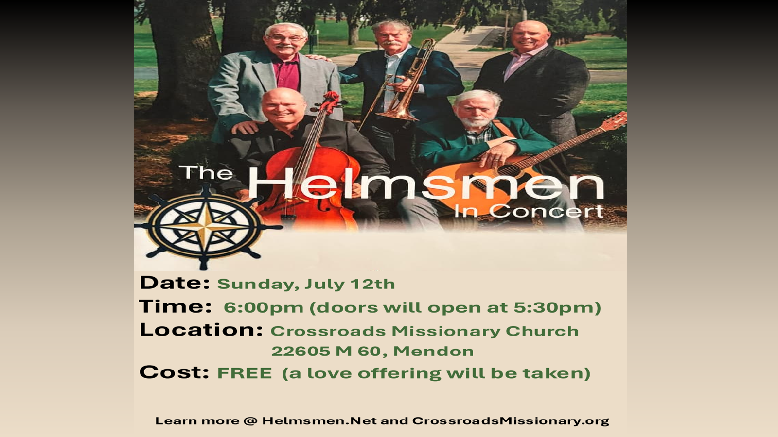 The Helmsman Concert
