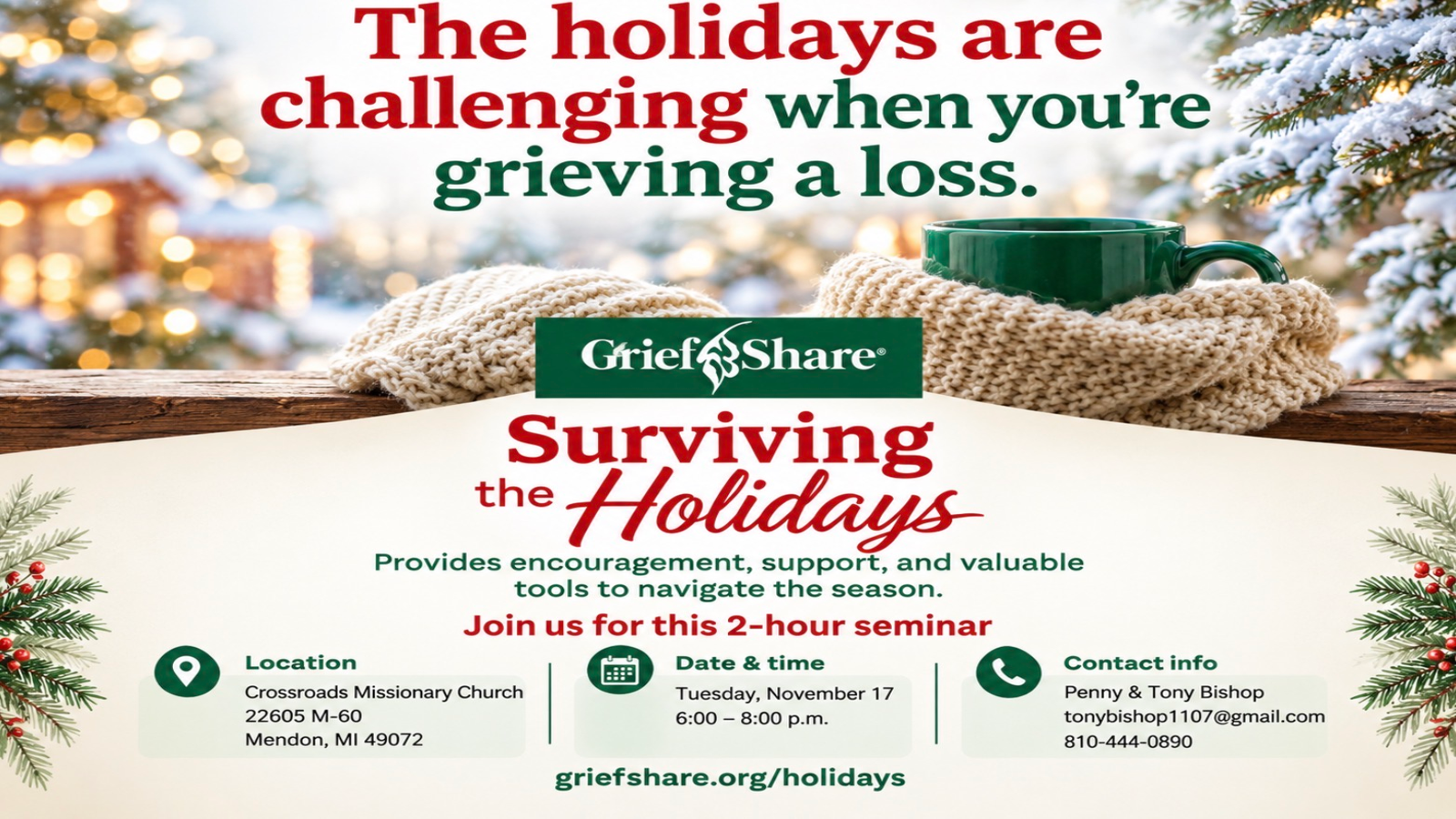Grief Share Surviving the Holiday's