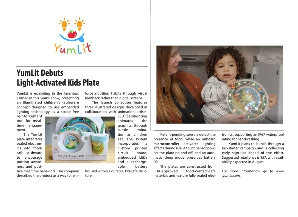 YumLit Debuts Light-Activated Kids Plate