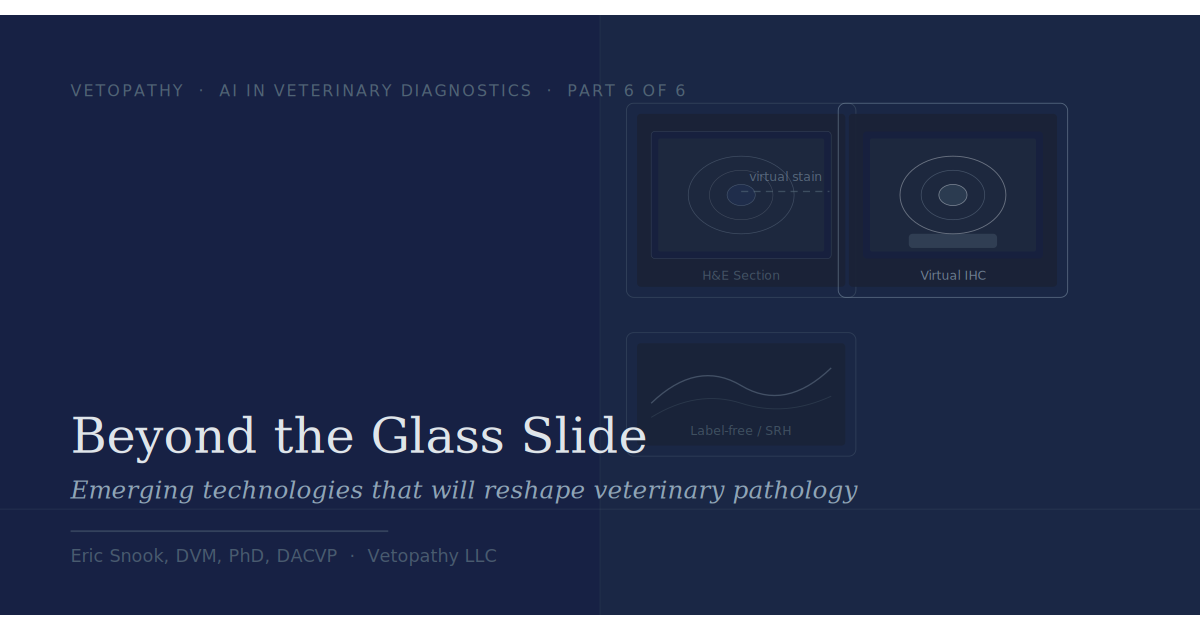 Beyond the Glass Slide: Emerging Technologies That Will Reshape Veterinary Pathology