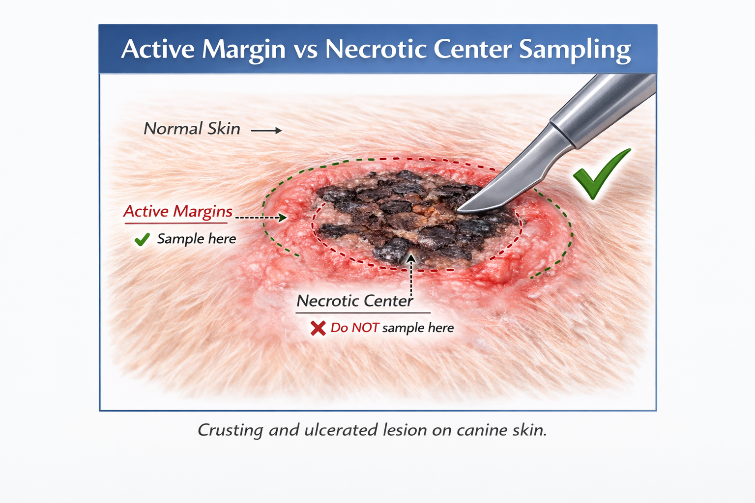 lesion of skin with central ulcer