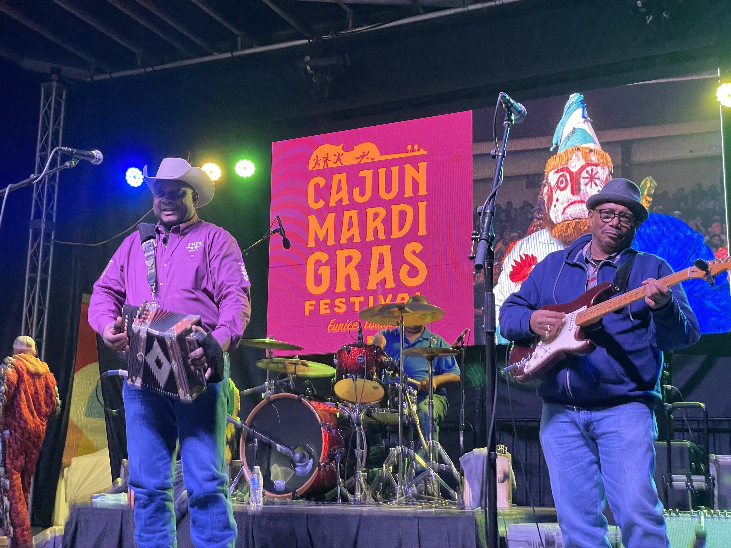 Geno Delafose at Cajun Mardi Gras, Eunice