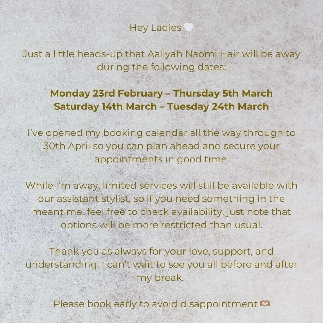 Please also look out for our updated address on your appointment reminder email 🚨💕