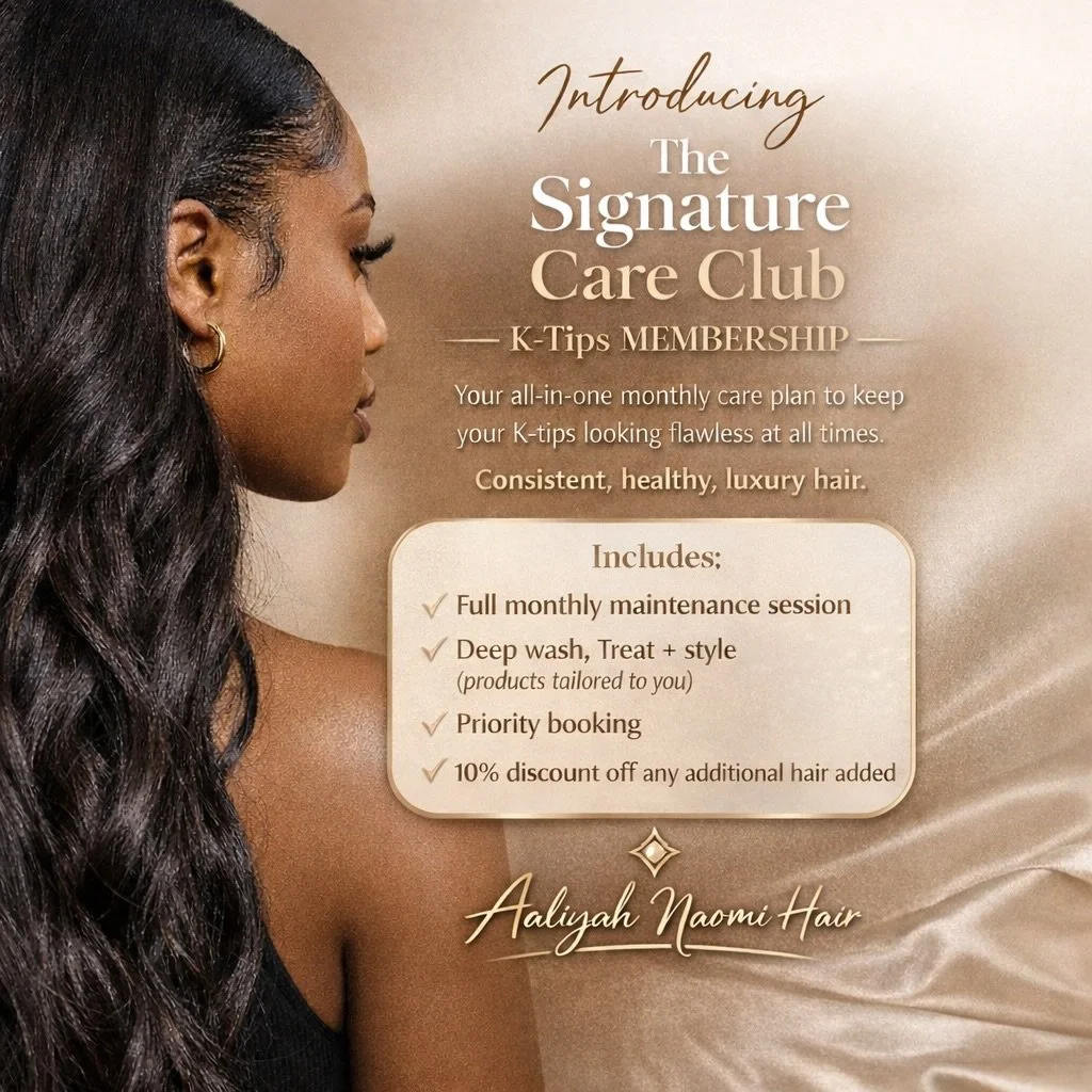 ✨ INTRODUCING: THE SIGNATURE CARE CLUB ✨

No more waiting 3 months.
No more stressful maintenance appointments.

This is your new way to maintain your K-Tips&hellip; properly 💎

The Signature Care Club is your all-in-one monthly care plan designed t