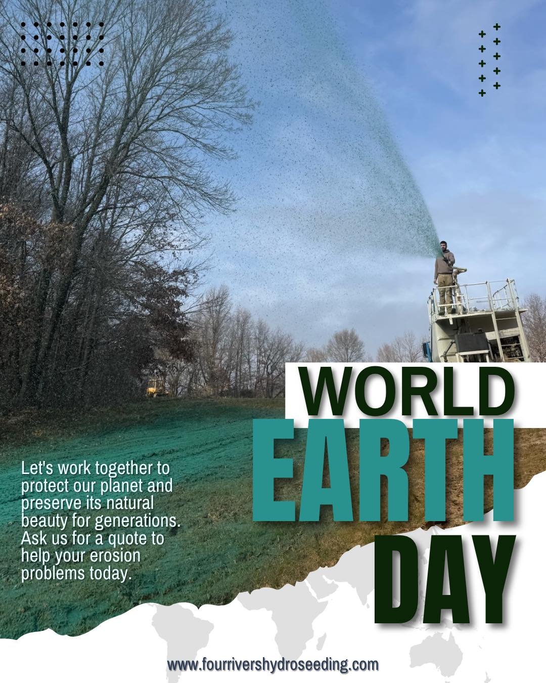 This Earth Day, it&rsquo;s all about working with the land 🌱 Hydroseeding helps protect soil, support growth, and create lasting results. #EarthDay
