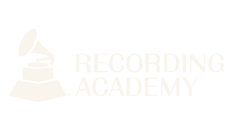 Logo of Recording Academy featuring a gramophone and text