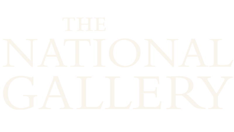 Black background with white text that reads, 'The National Gallery.'