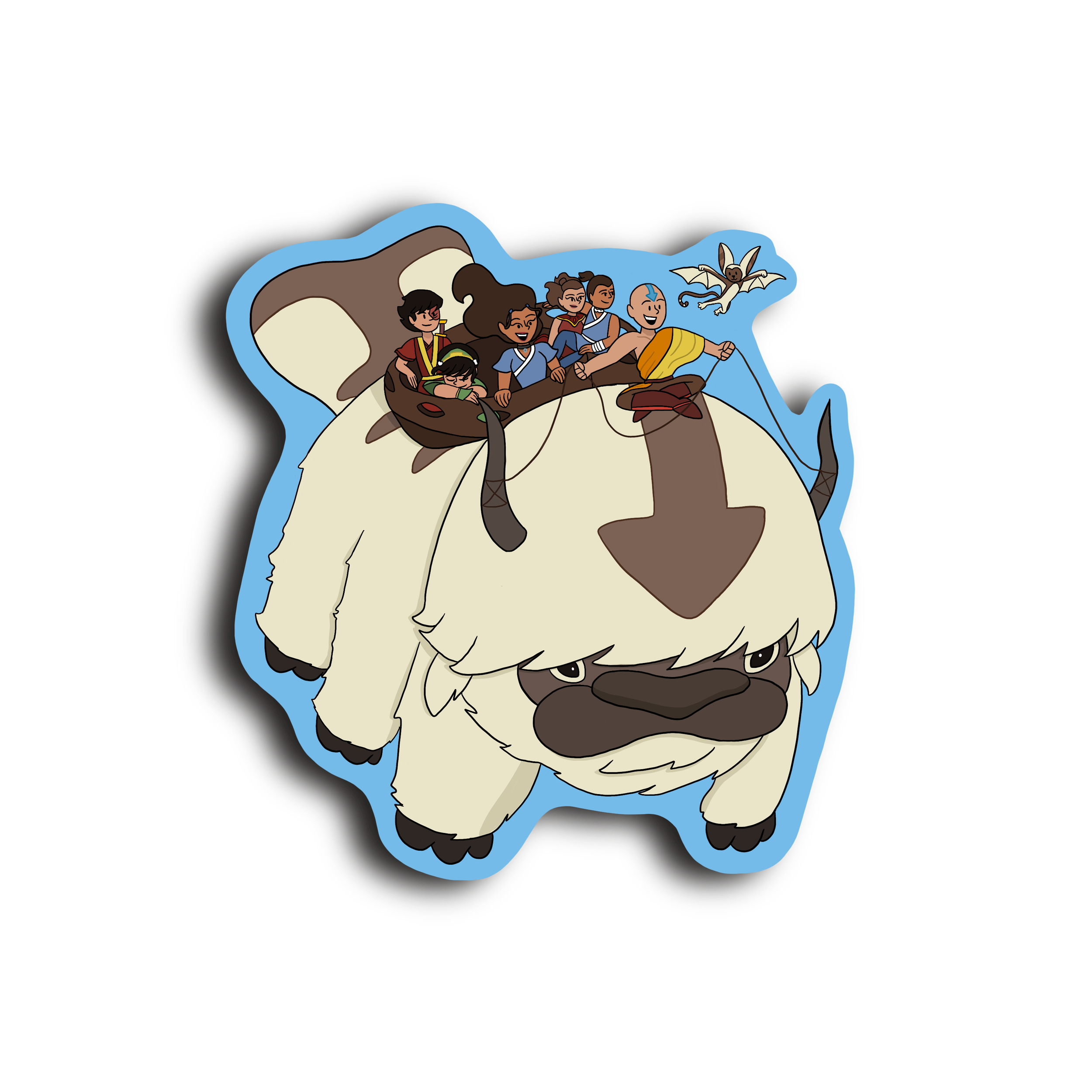 Bison Breeze- die cut sticker