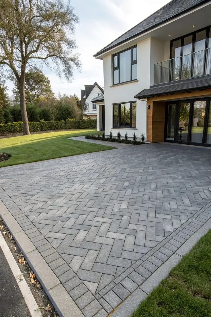 19+ Inspiring Driveway Apron Pavers Ideas.jpg
