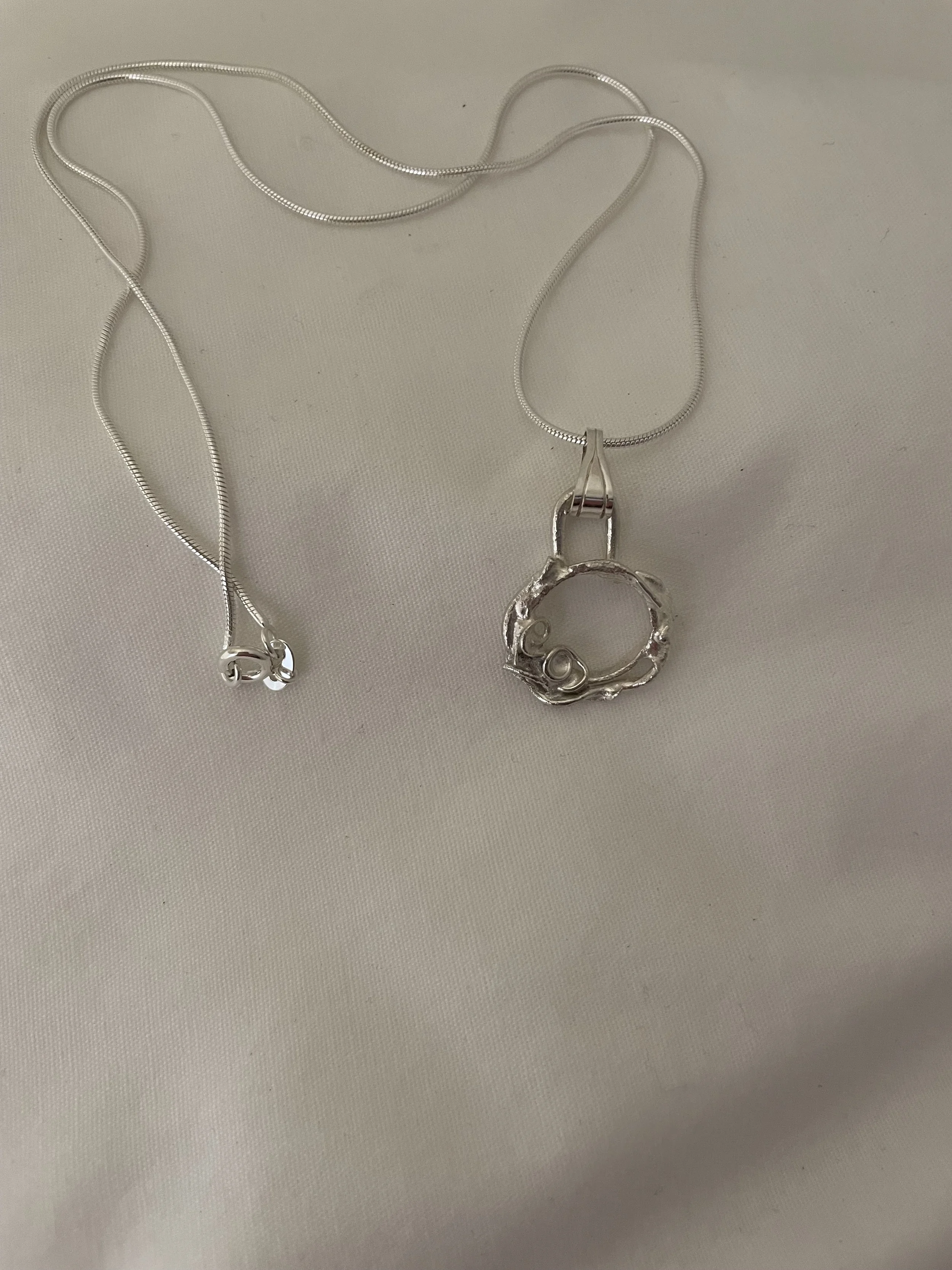 IMG_6112.jpeg Nesting Necklace Sterling Silver Bird Nest Necklace | Handcrafted Nature-Inspired Jewelry