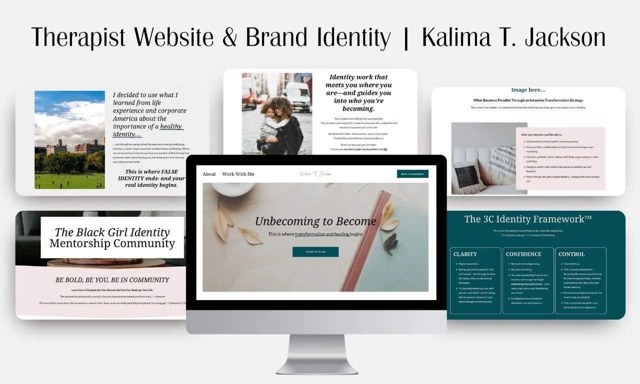 Therapy Website Design for Women-Focused Private Practice