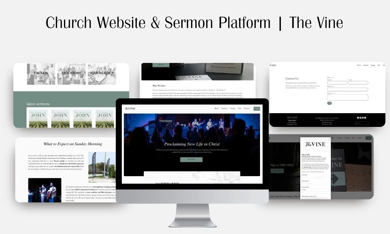 Website Design for a New Church Focused on Community &amp; Growth
