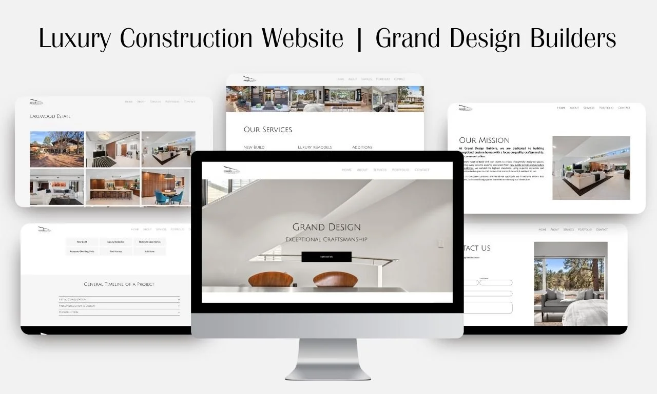 Portfolio-Centered Website Design for a New High-End Builder