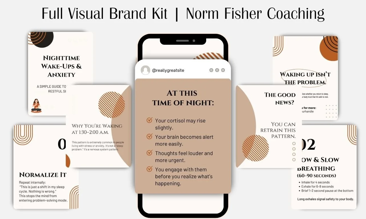 Custom Canva Template System for a Self-Care &amp; Wellness Brand