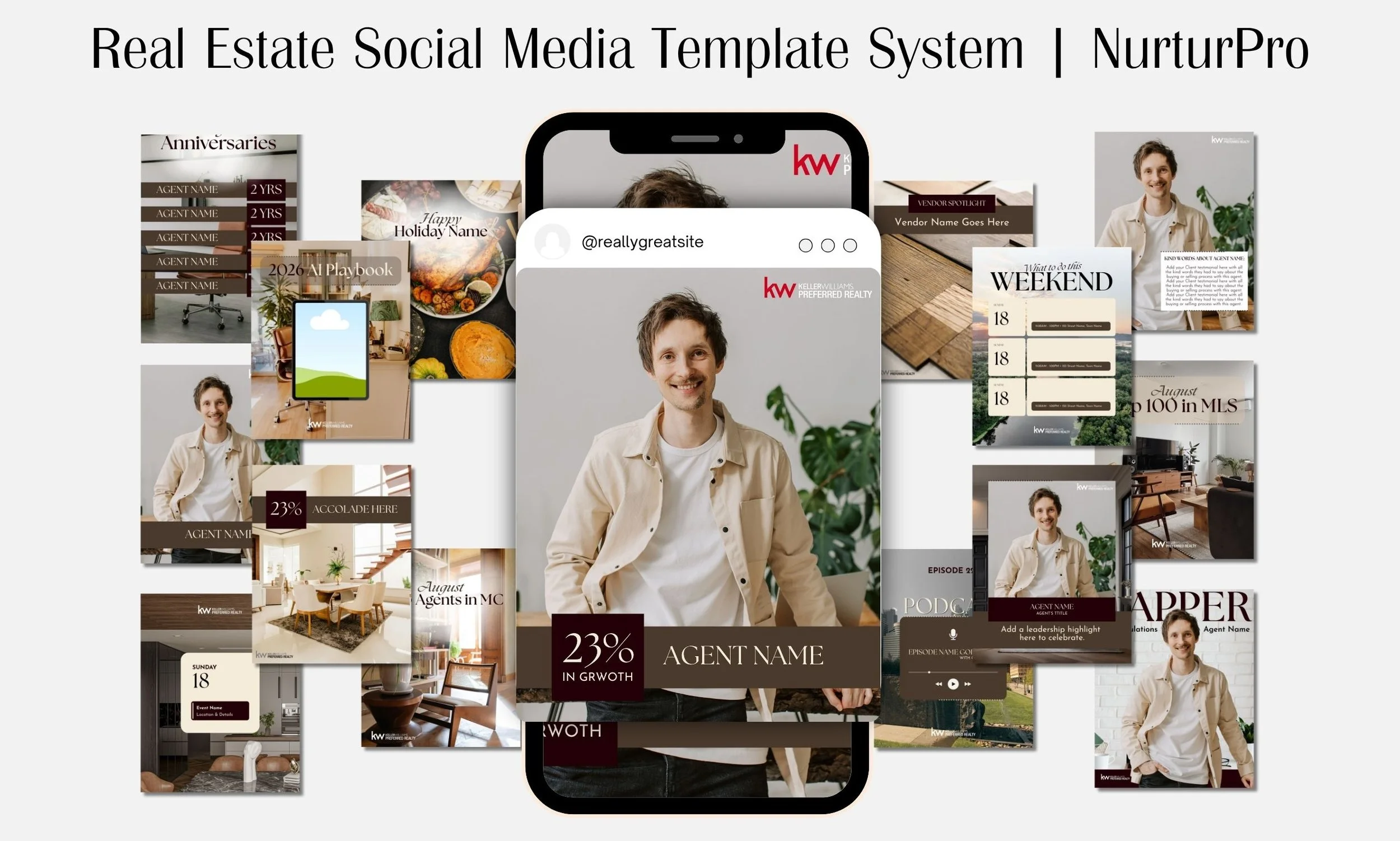 Social Media Template Design for a Multi-Client Marketing Agency