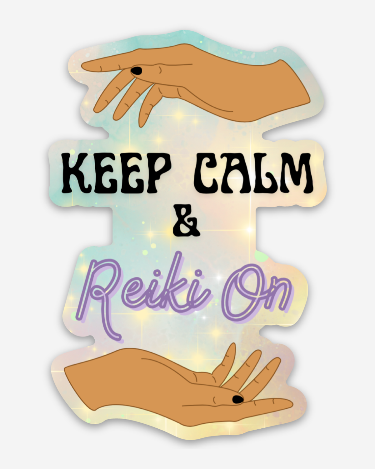 "Keep Calm & Reiki On" Sticker