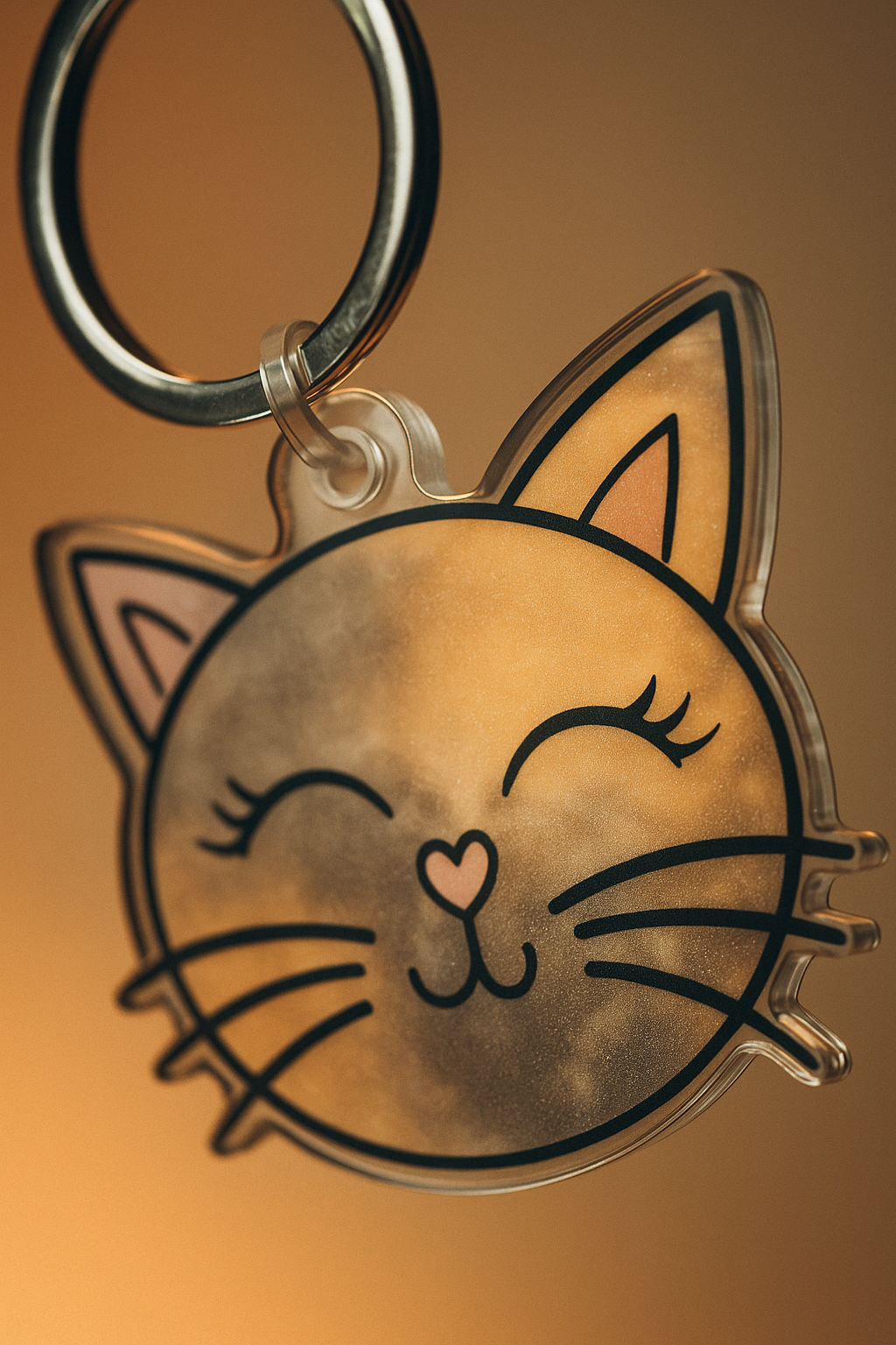 Acrylic Cat Key Chain - Eva