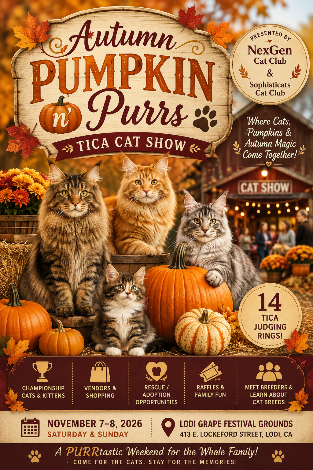 Autumn’s Pumpkin &amp; Purrs