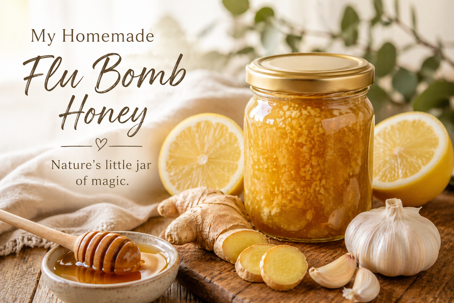 My Homemade Flu Bomb Honey: Nature’s Little Jar of Magic