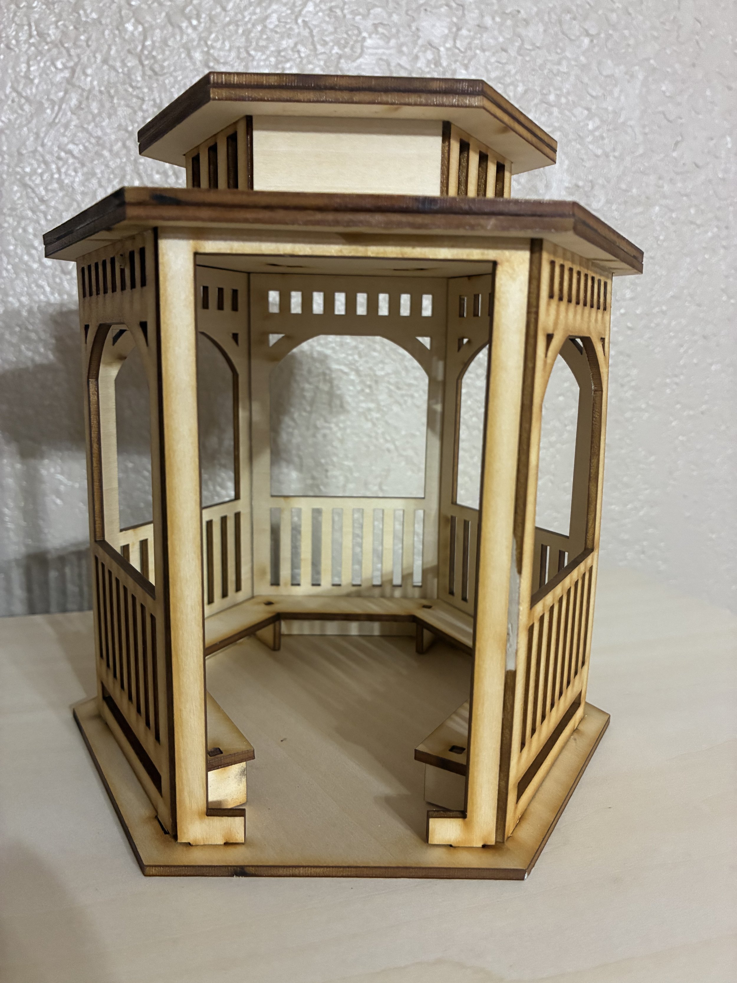 DIY Gazebo Wooden Model Kit