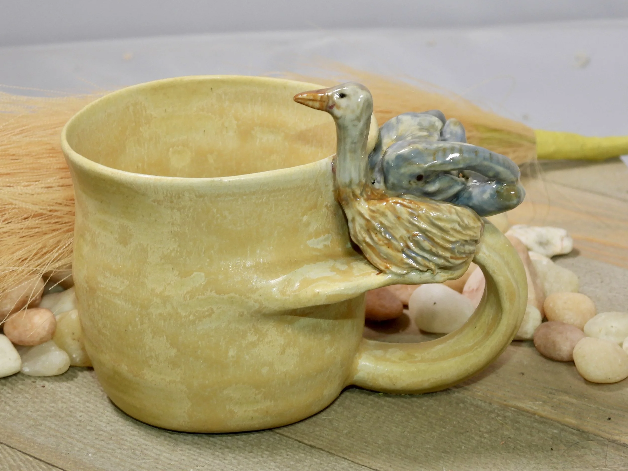 Ostrich & Elephant African Safari Mug (Seconds)