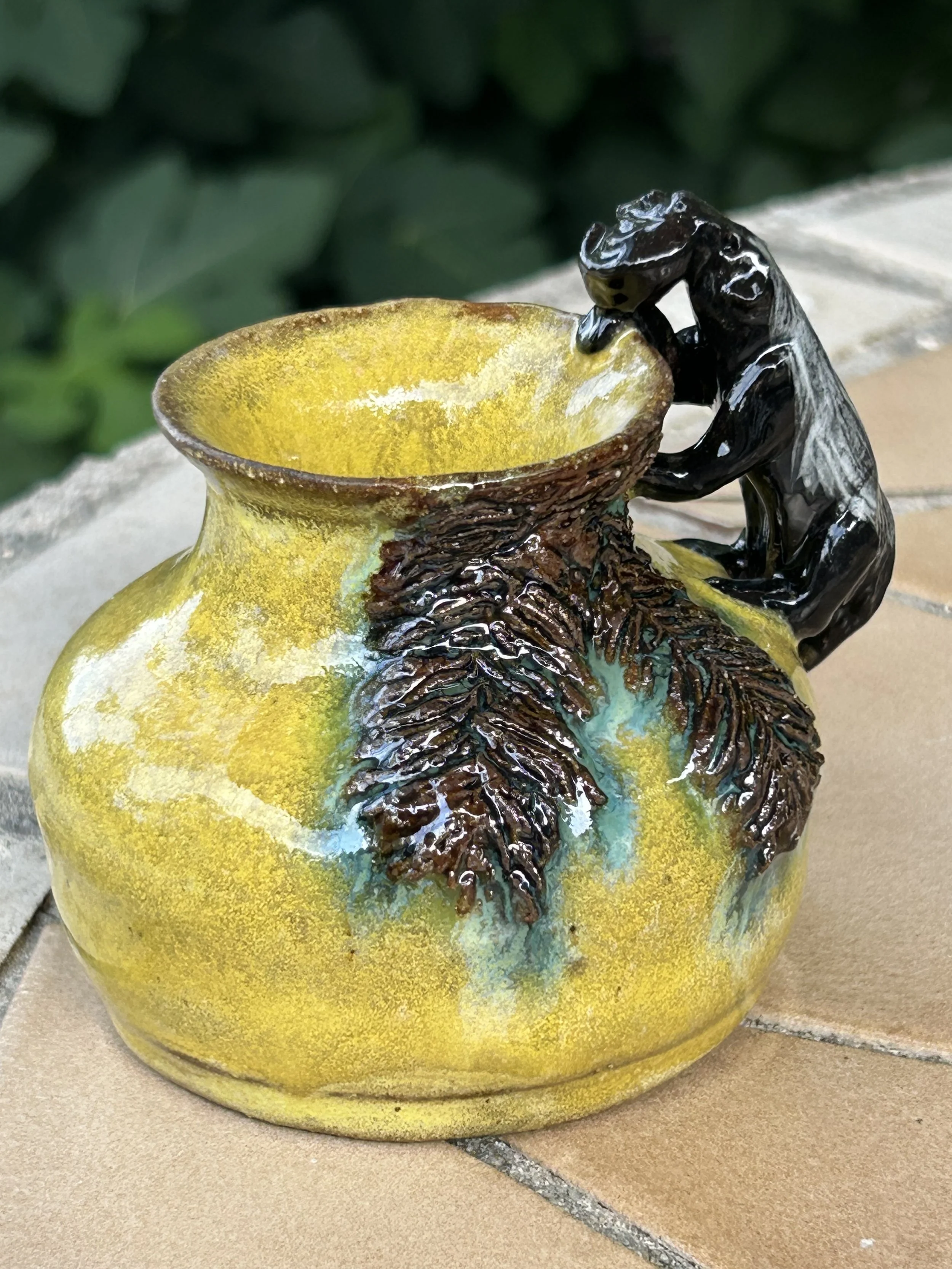 Honeybadger Mom and Baby Bud Vase