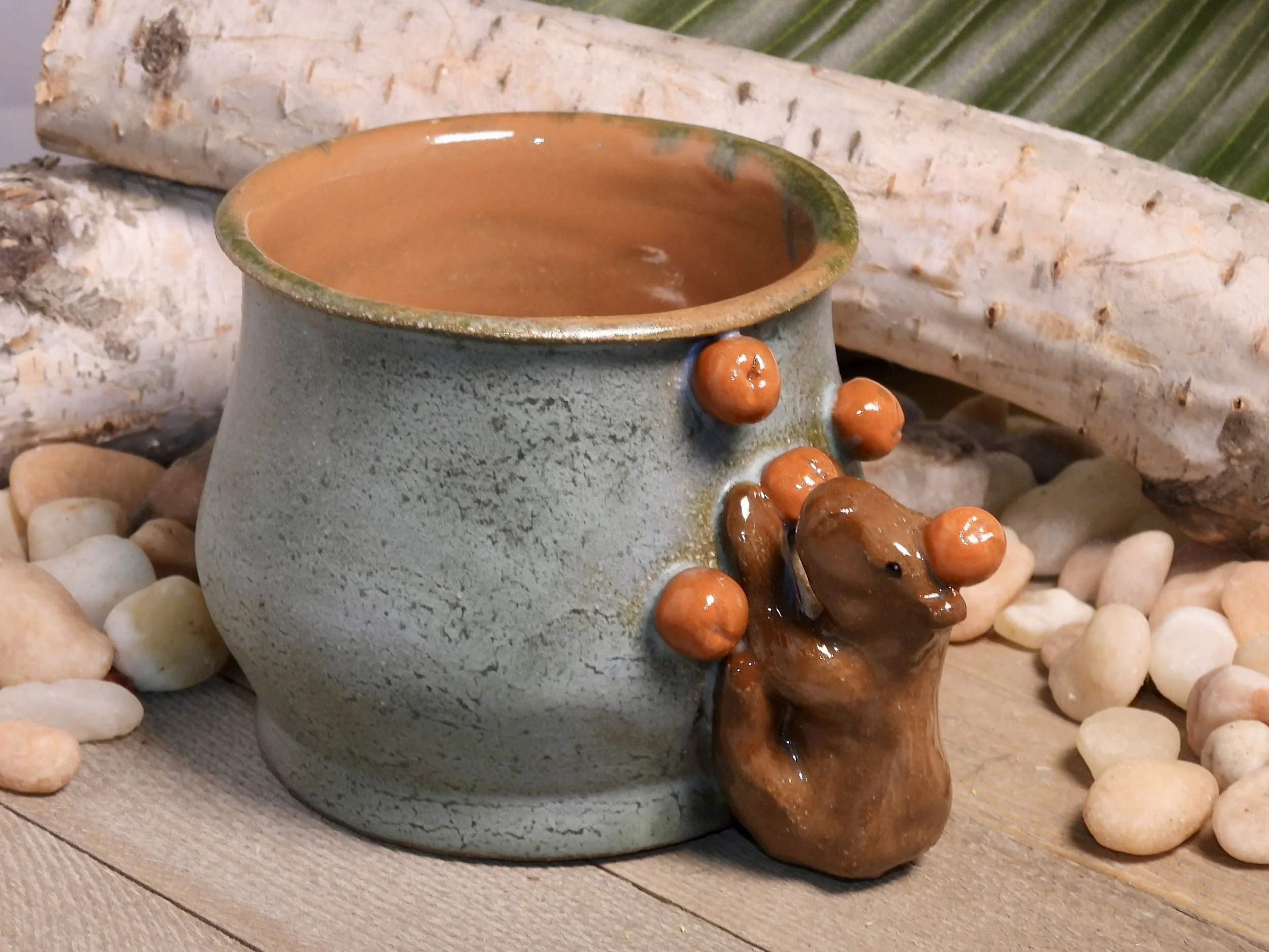 Capybara with Oranges Ceramic Handle-less Mug Cup