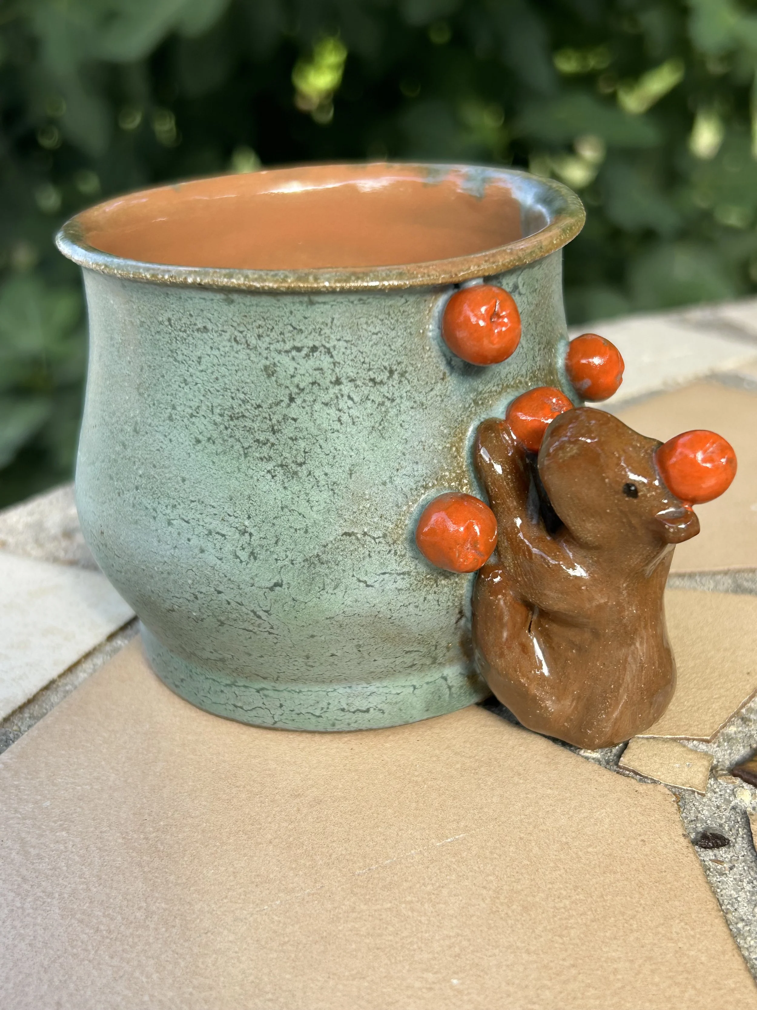 Capybara with Oranges Ceramic Handle-less Mug Cup