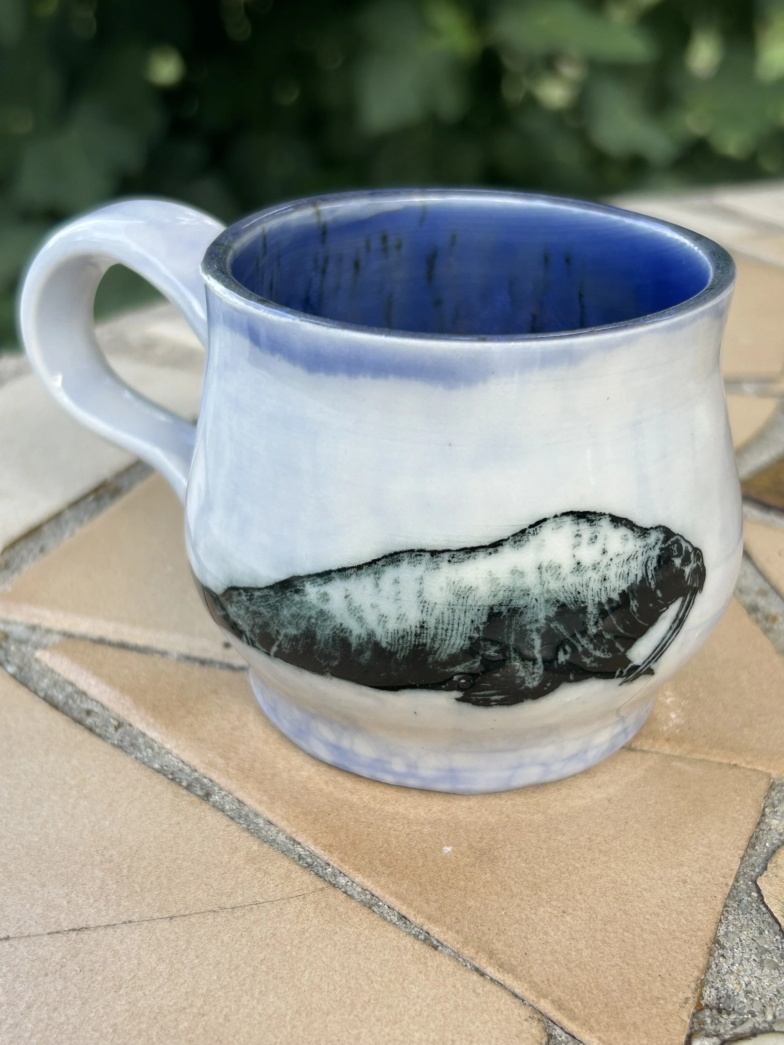 Translucent Porcelain Walrus Coffee Mug