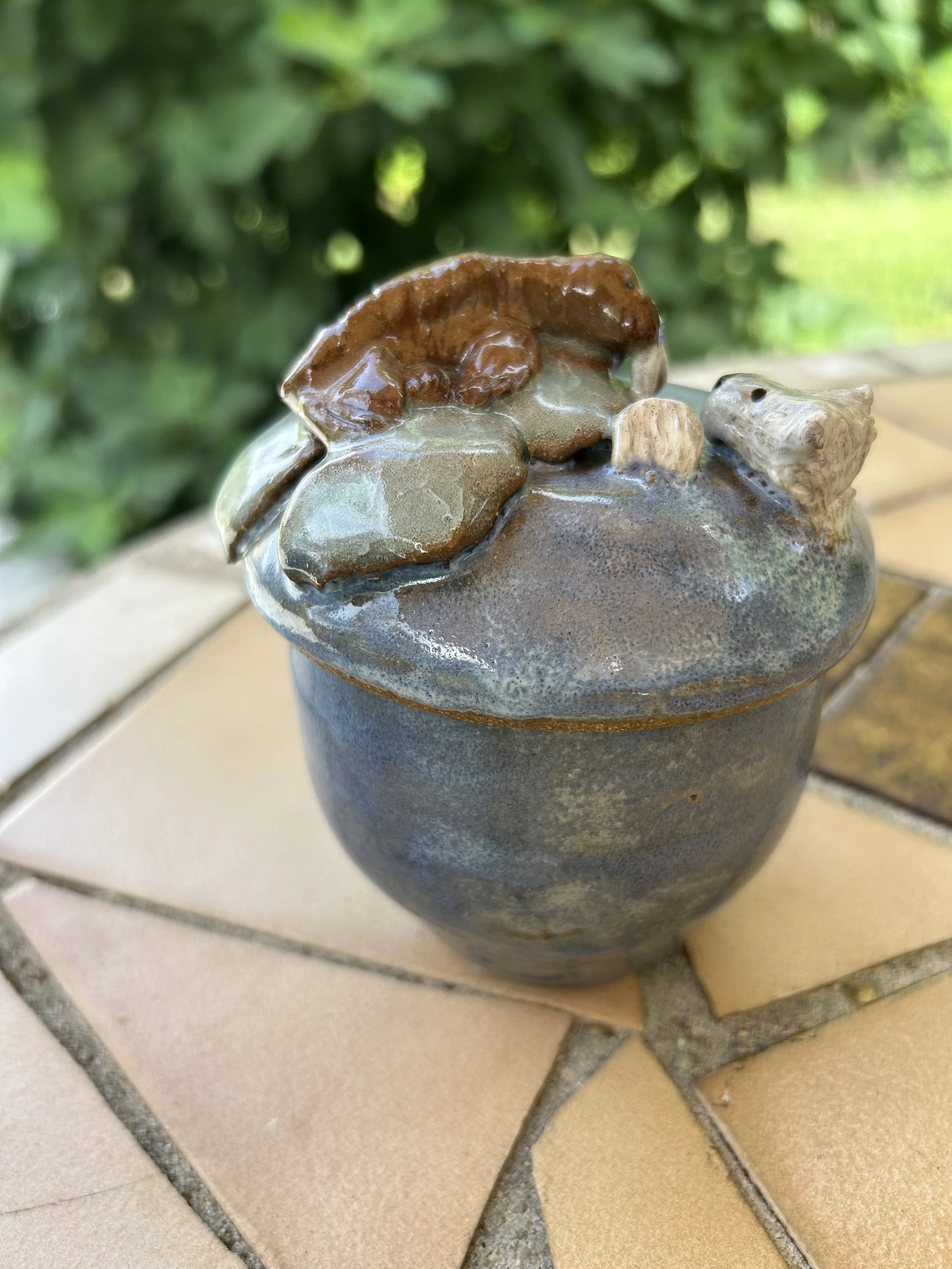 Arctic Polar Bear Cub & Walrus (with Peek-A-Boo Seal) Acorn Jar (Seconds)