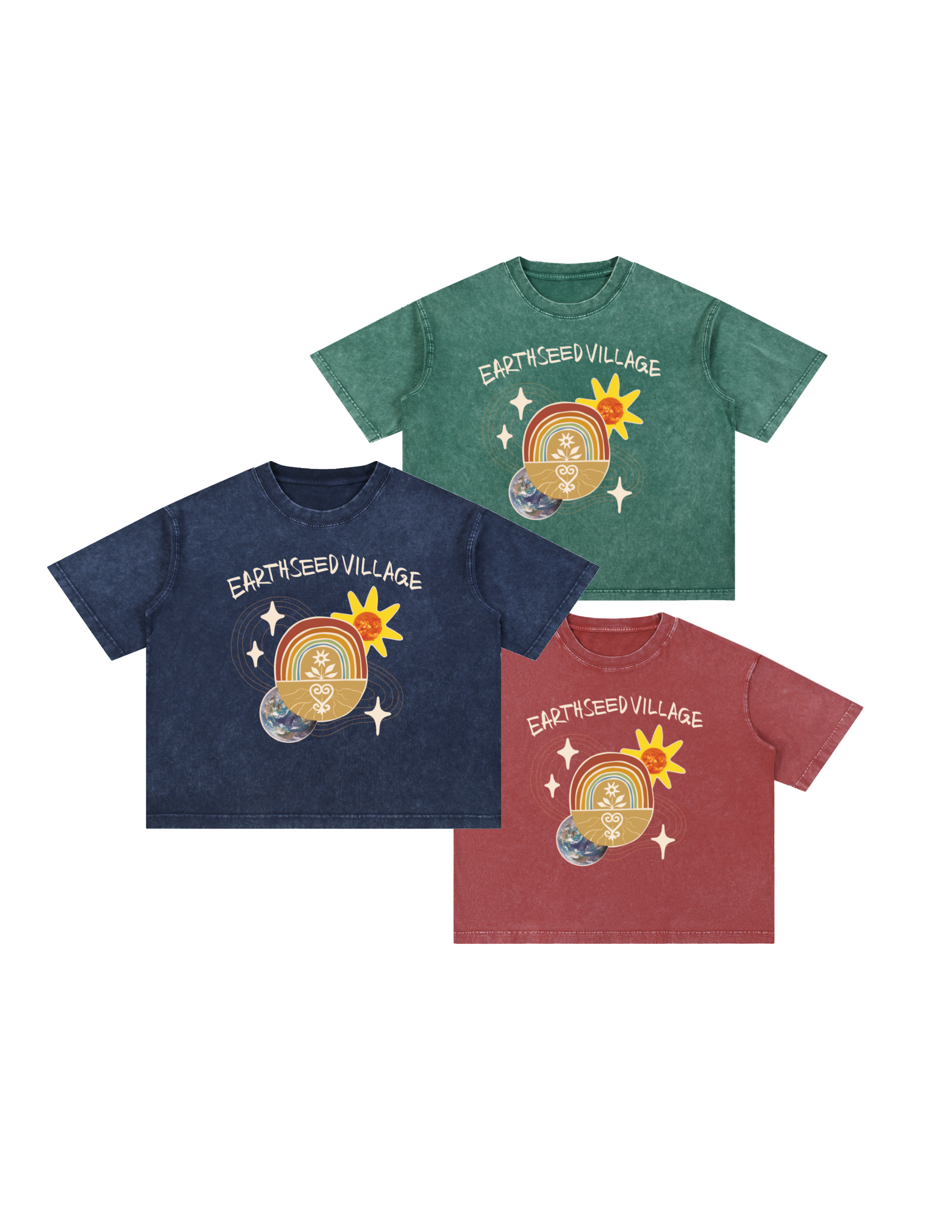 Earthseed Logo Unisex Boxy Cotton T-Shirt