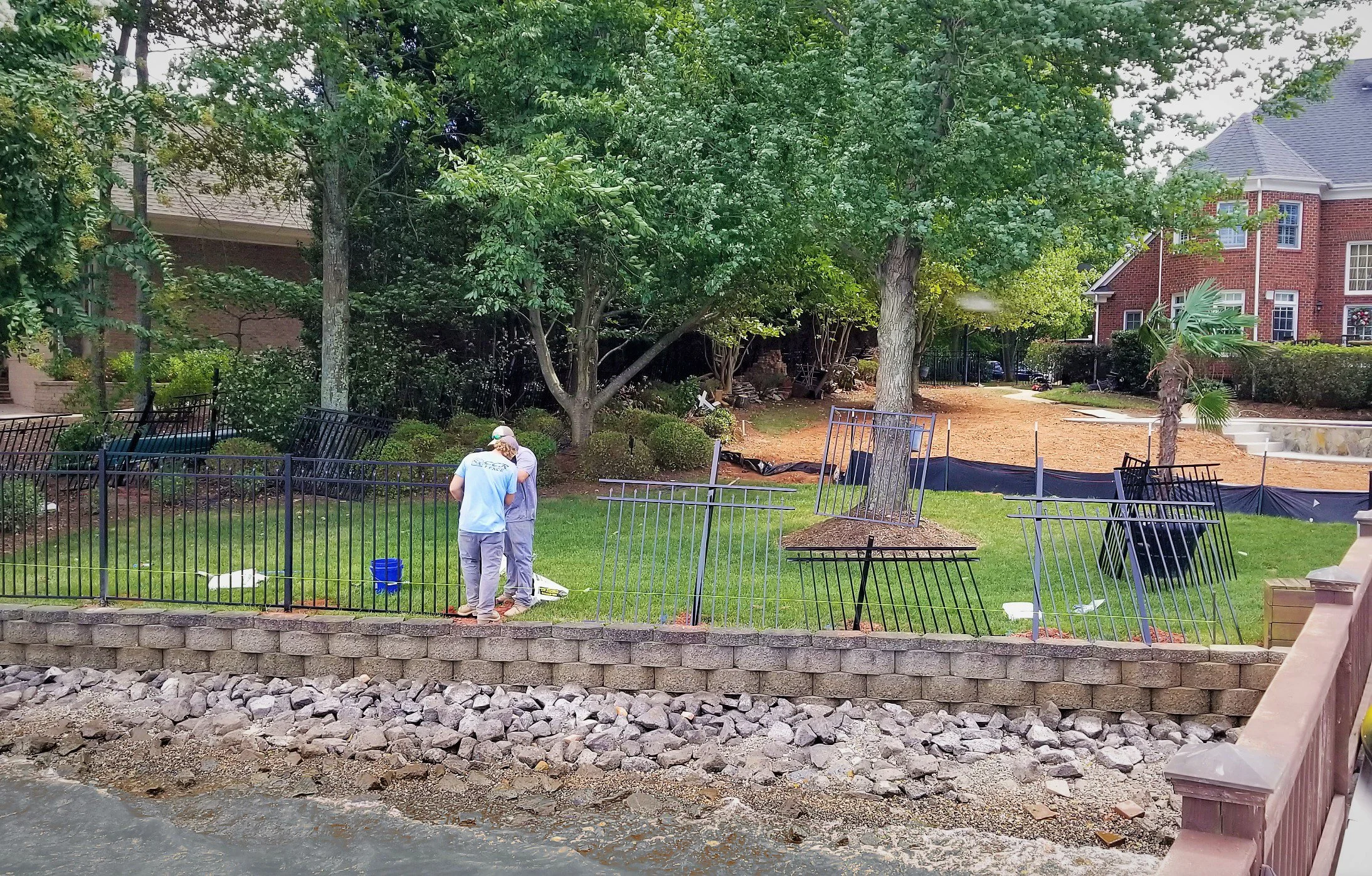 Lake Fence Installation.jpg