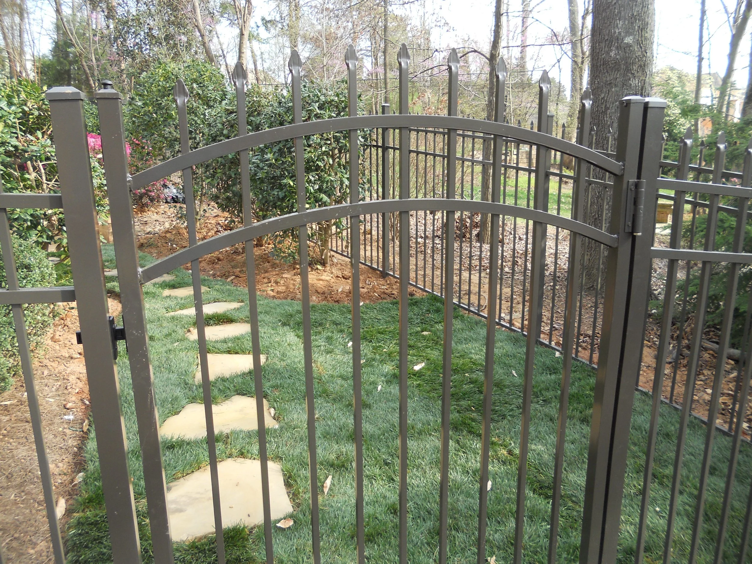 Arch Gate Close up of Aluminum Fencing.JPG