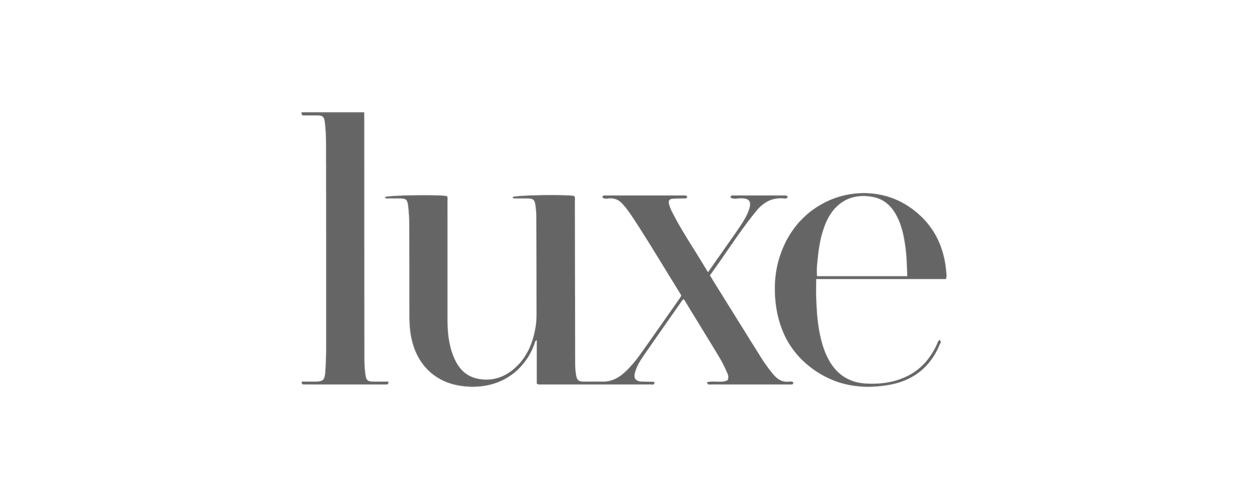 Luxe logo in gray