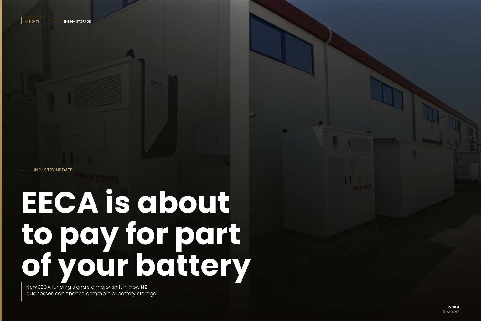 EECA is about to pay for part of your battery